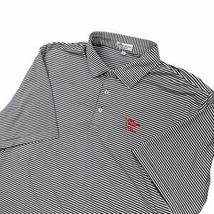 Peter Millar Summer Comfort Polo XL Navy White Stripe 123rd US Open Golf Shirt